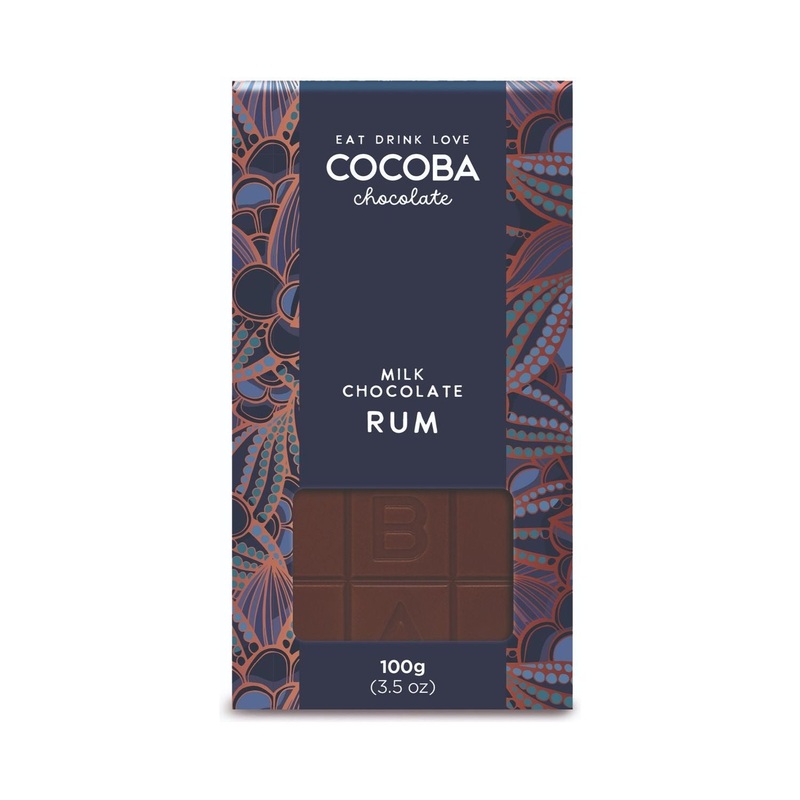 Cocoba Boozy Milk Chocolate Rum Bar
