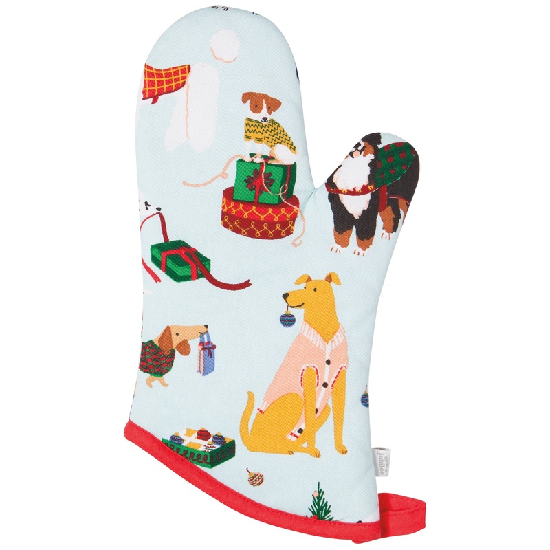 Oven Mitts - Holiday Hounds