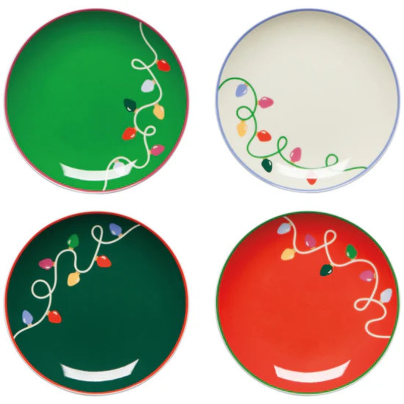 Appetizer Plates Set - Holiday Glow