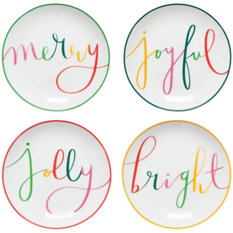 Appetizer Plates Set -  Merry Everything