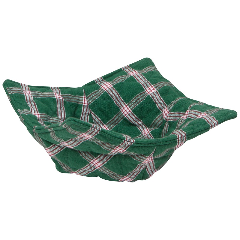 Bowl Cozy - Green Plaid