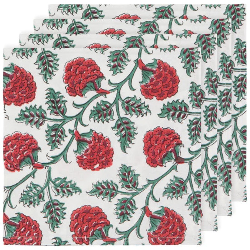 Carnation Napkins Set