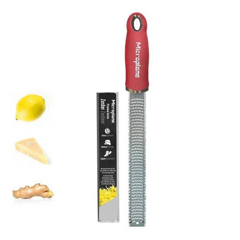 Comfort Grip Microplane Zester - Pomegranate Red