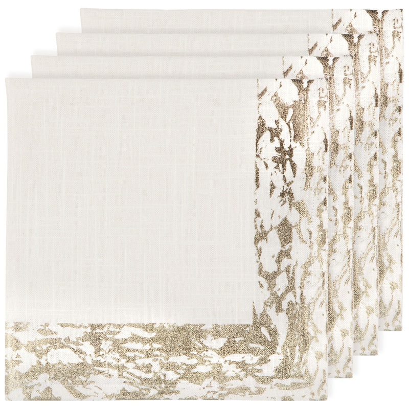Gold Glimmer Napkins Set