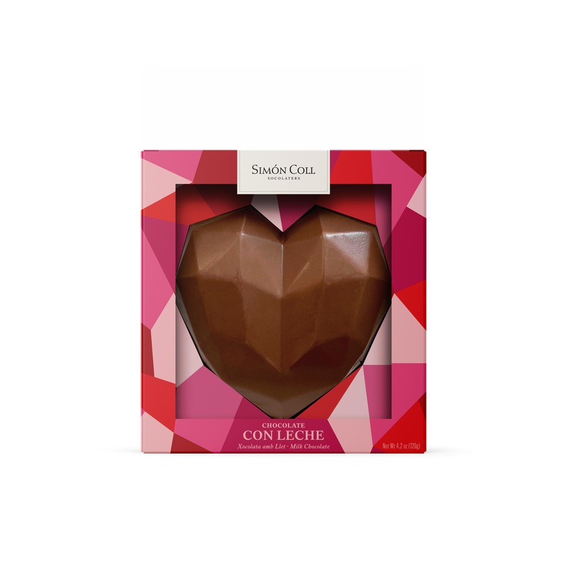 3D Milk Chocolate Heart