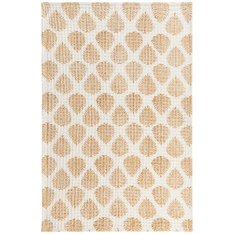 Block Print Waffle Tea Towel - Arbor
