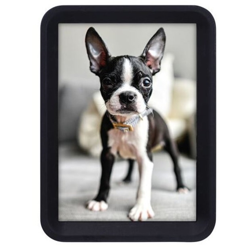 Curved Black Picture Frame 5x7