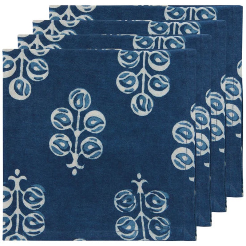 Hawthorn Block Print Napkins Set