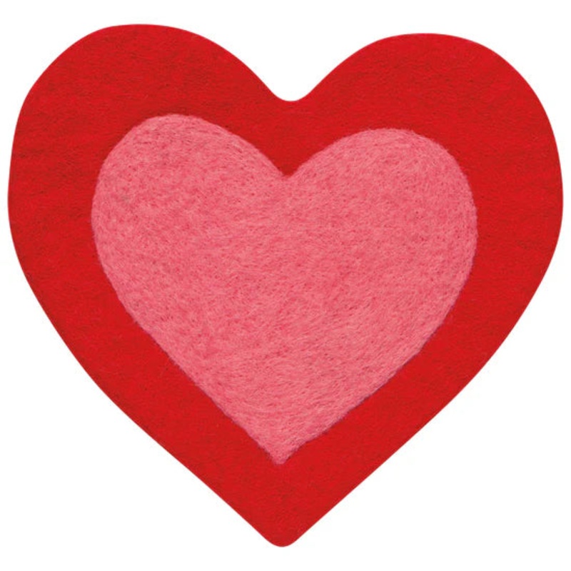 Heart Felted Trivet
