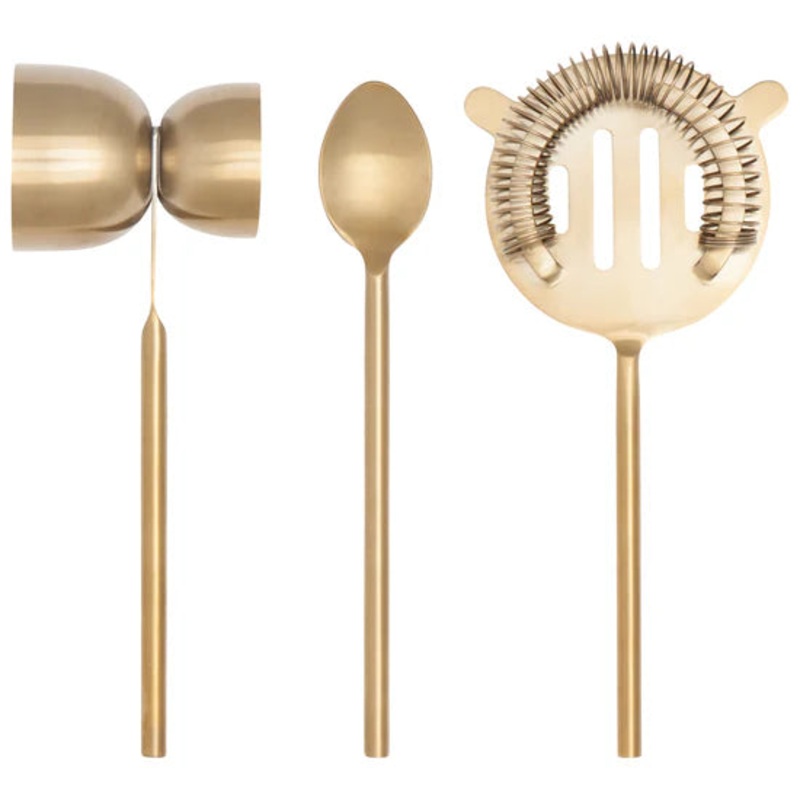 Matte Gold Bar Tools Set