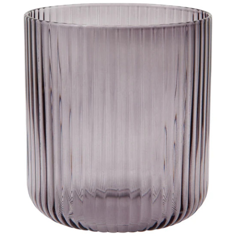 Short Fluted Tumbler - Smoke