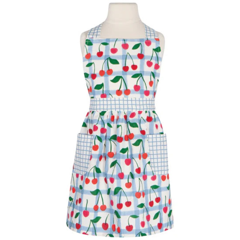 Fitted Kids Apron - Very Cherry