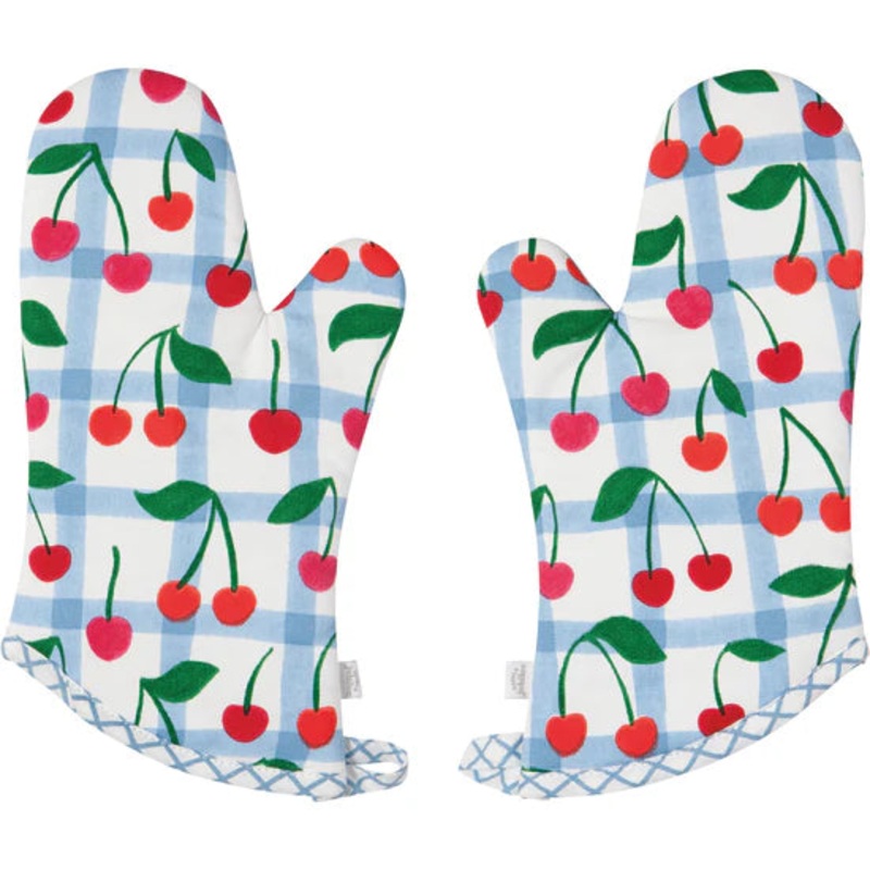 Oven Mitts - Very Cherry