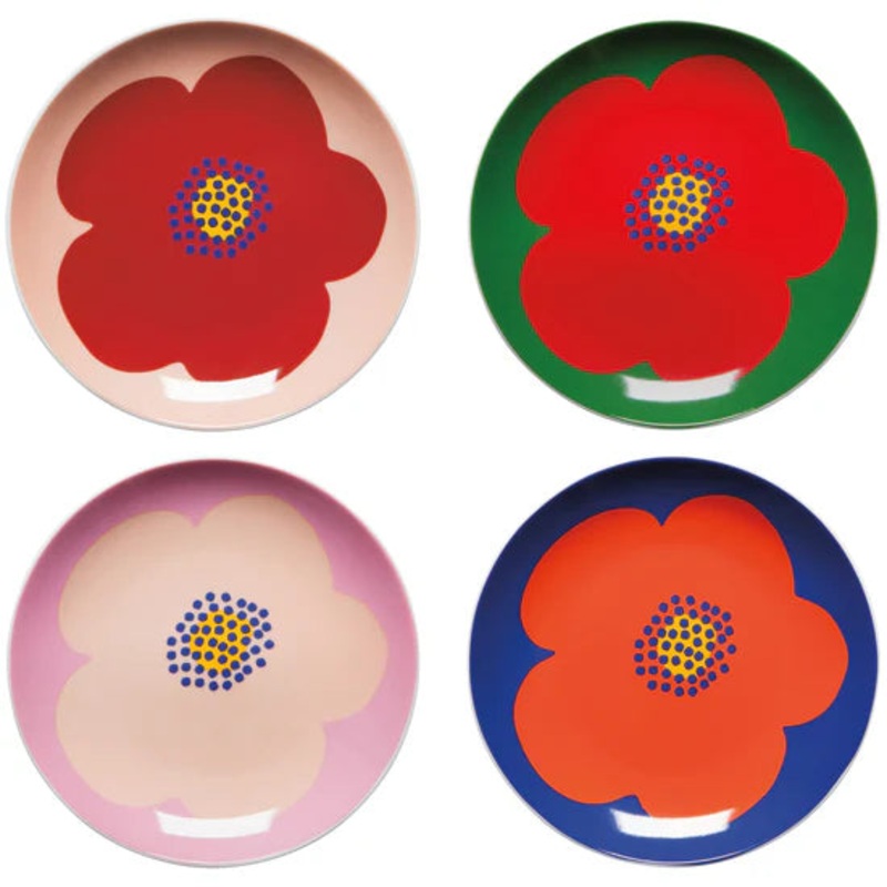 Poppy Appetizer Plates Set/4