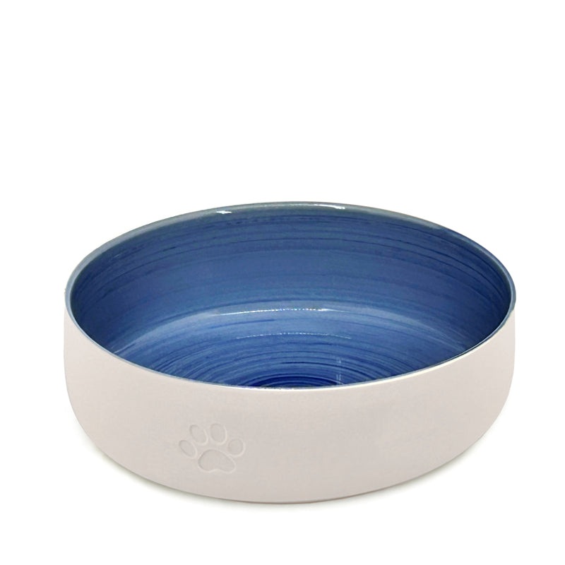 Large Blue Paws Pet Bowl