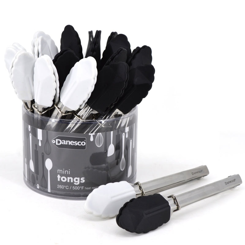 Mini Black and White Tongs