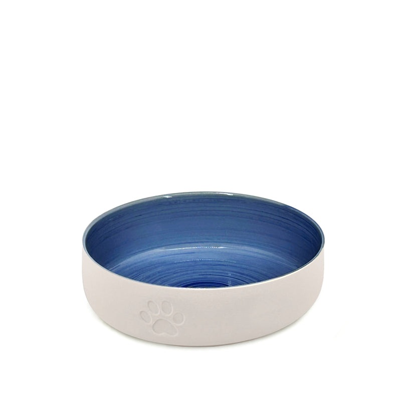 Small Blue Paws Pet Bowl