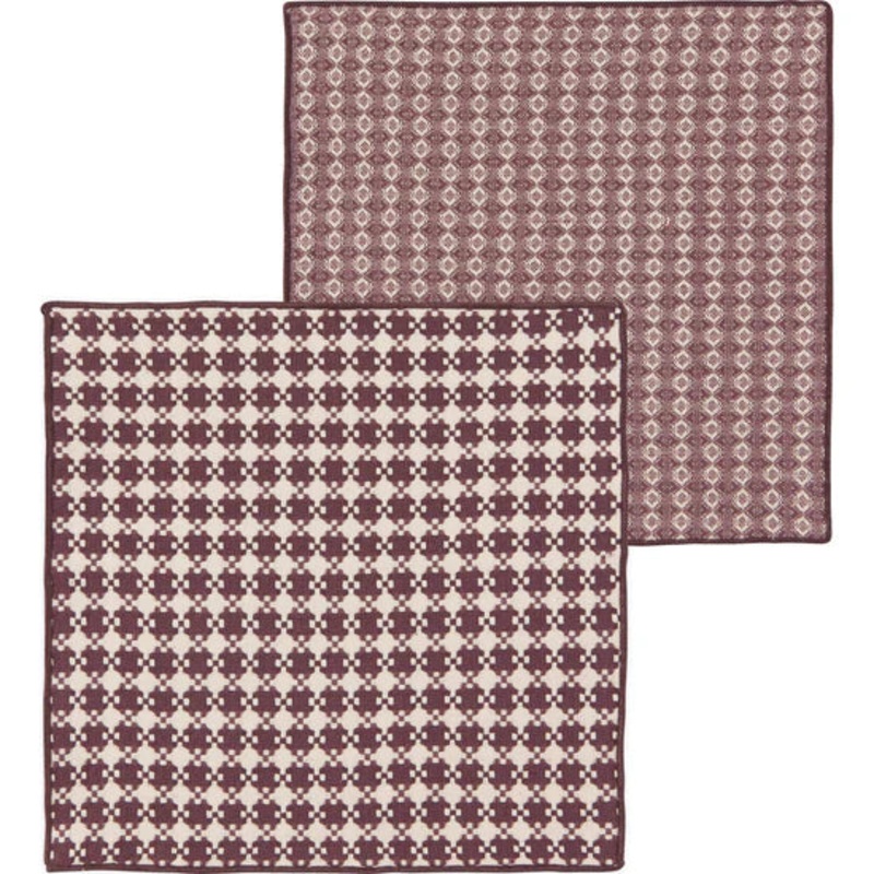 Facet Dishcloth Set - Ash Plum