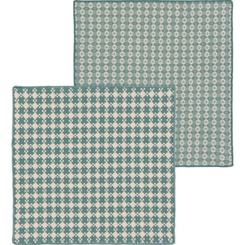 Facet Dishcloth Set - Lagoon