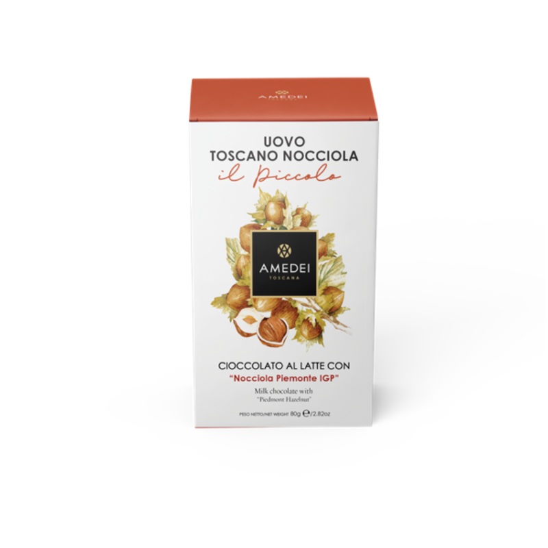 Amedei Milk Chocolate Egg with Hazelnuts