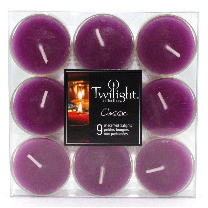 Aubergine Coloured Tealights