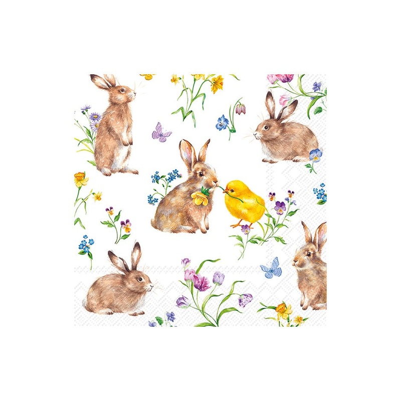 Easter Friends Paper Napkins - Cocktail