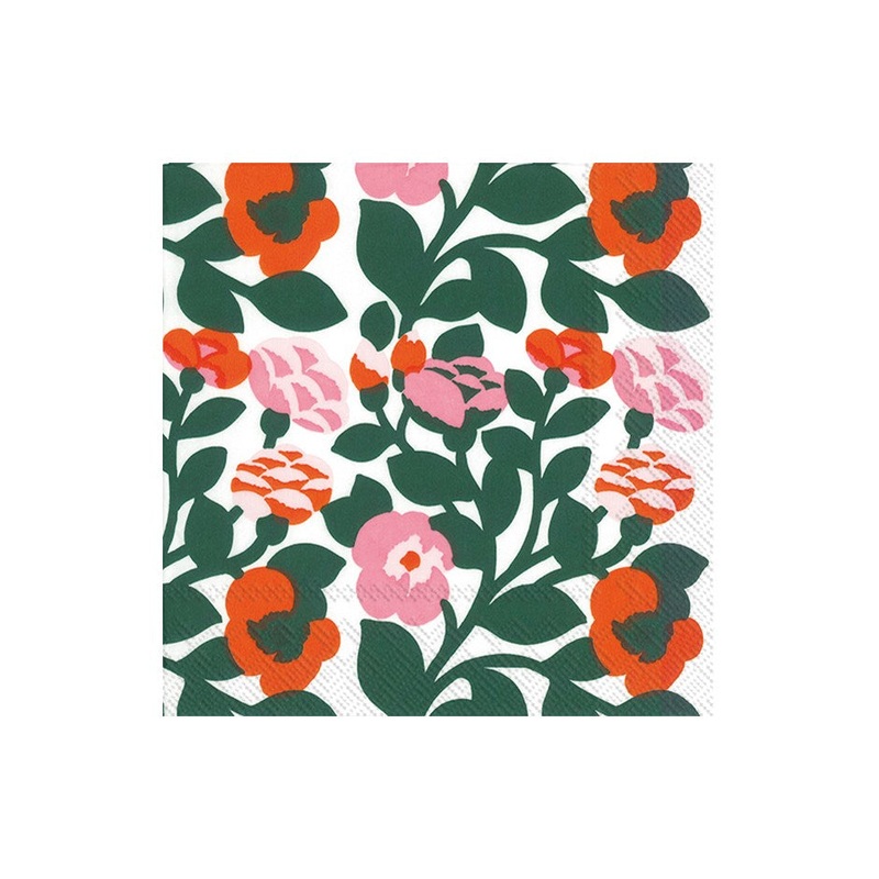 Green Marimekko Paper Napkins - Lunch