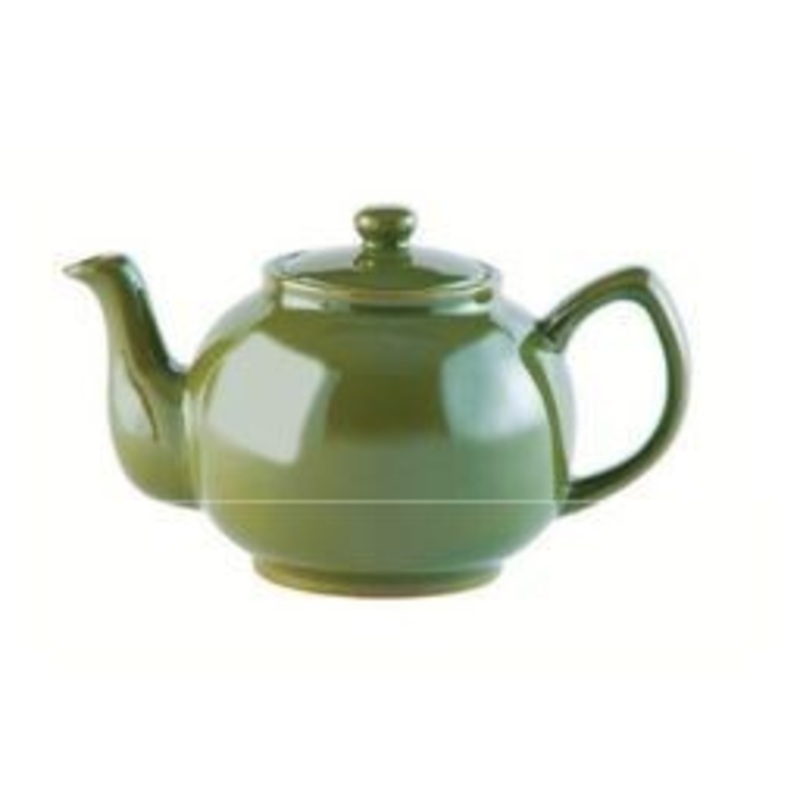 Olive Green 6 Cup Teapot