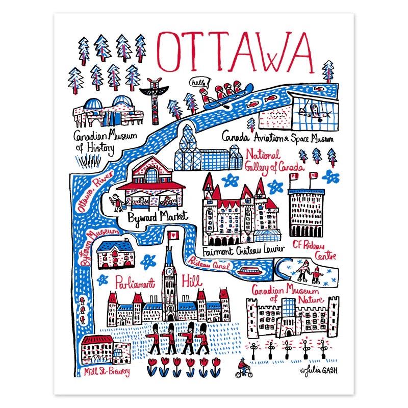 Ottawa Art Print - 6"x9"