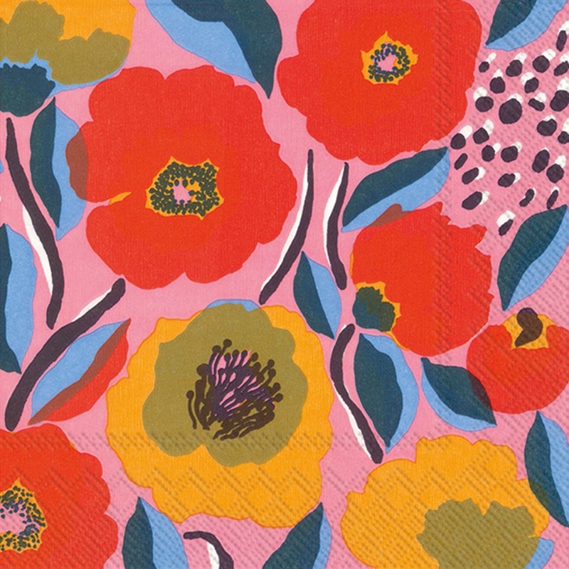 Rosarium Rose Paper Napkin - Lunch