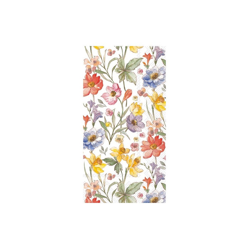 Soft Flowers Paper Napkins - Guest / Buffet
