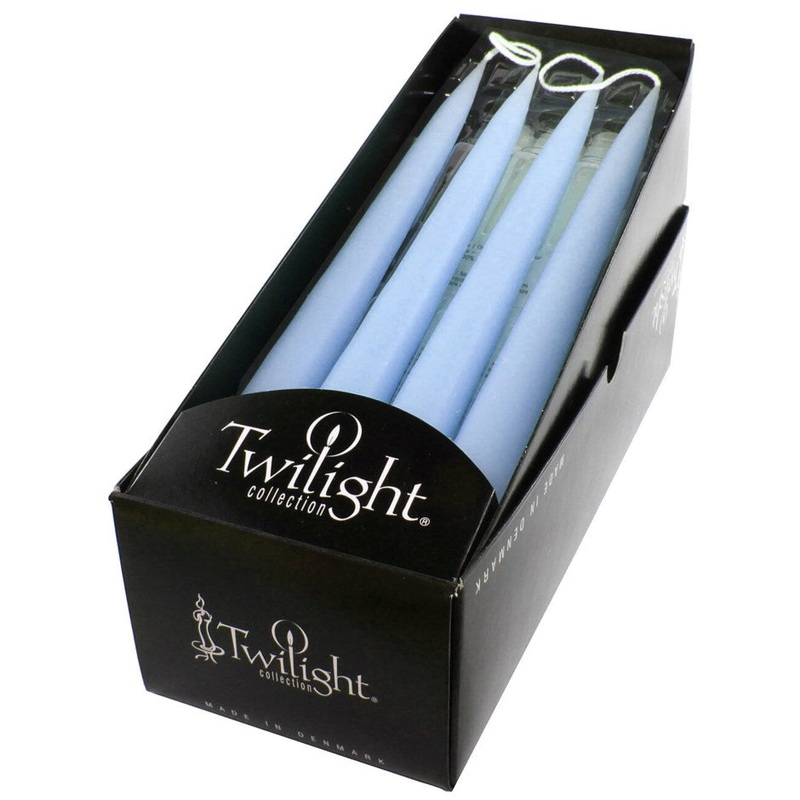 Taper Candle Pair -  Light Blue