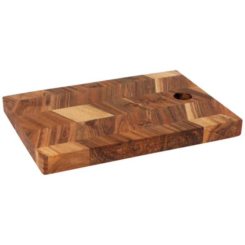 Acacia Chevron Serving Board 10in