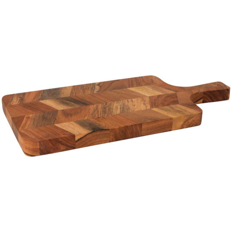 Acacia Chevron Serving Board 17in