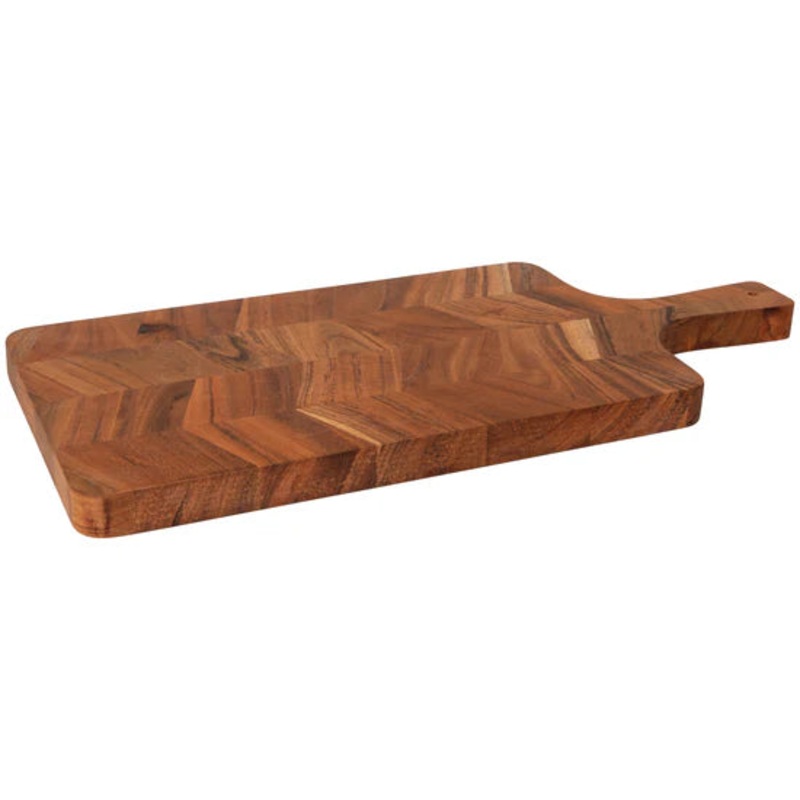 Acacia Chevron Serving Paddle 20in