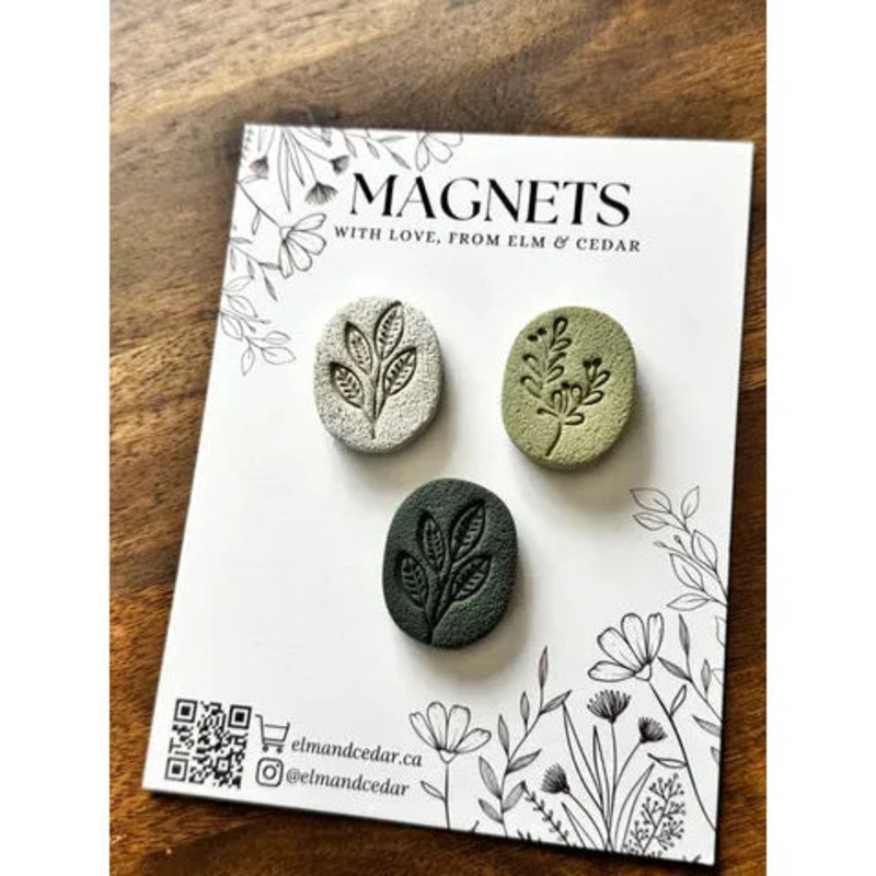 Assorted Botanical Magnet Set