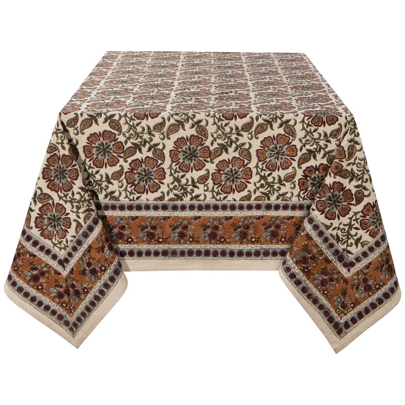Block Print Tablecloth 60x90 - Elysian