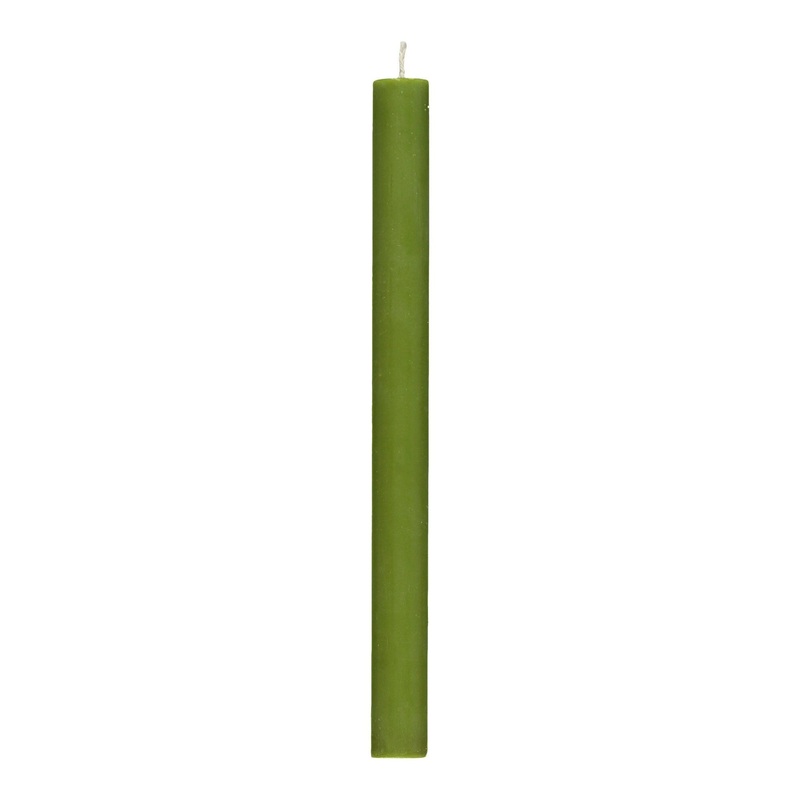 Dinner Candle - Olive Green