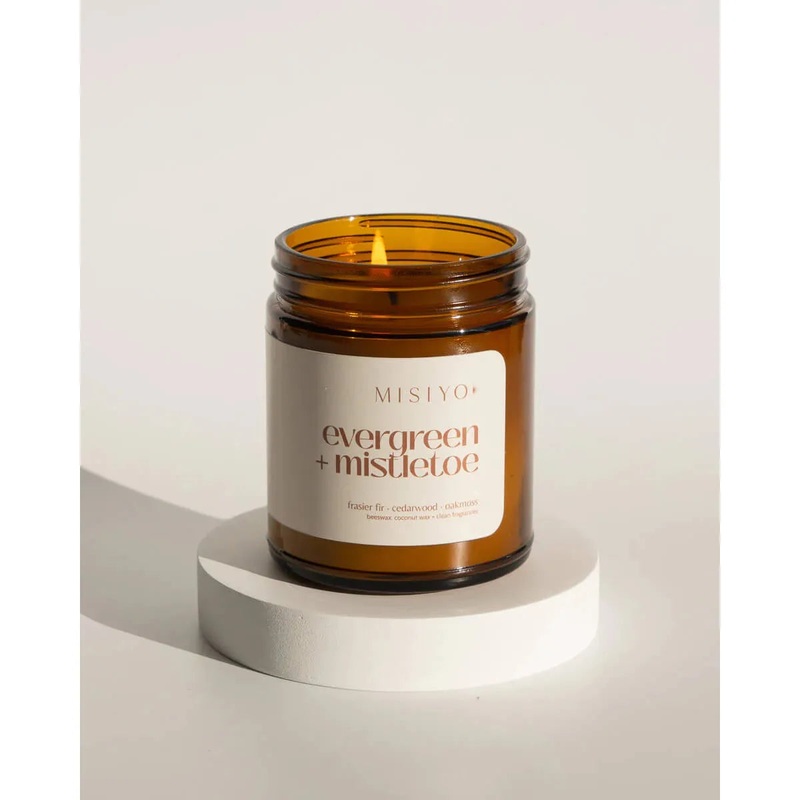 Misiyo Candle - Evergreen + Mistletoe