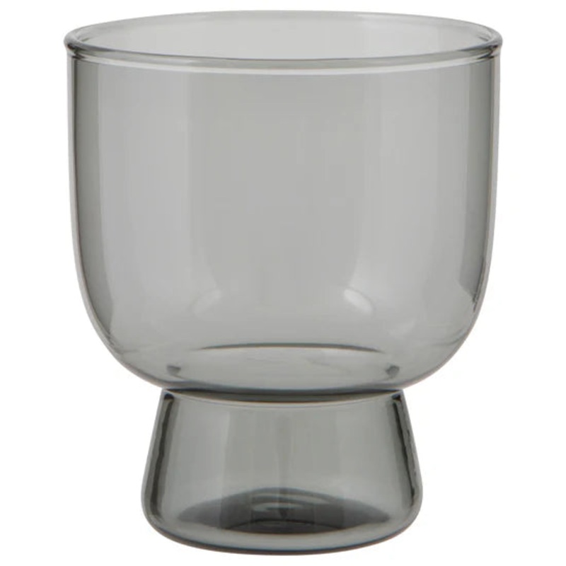 Pedestal Glass 7oz - Smoke