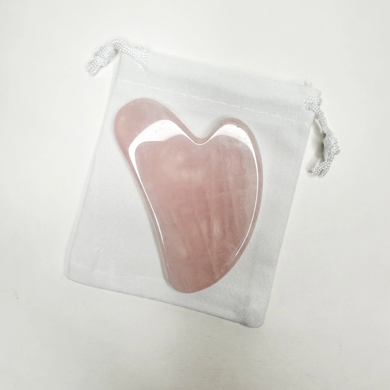 Rose Quartz Gua Sha Facial Massager