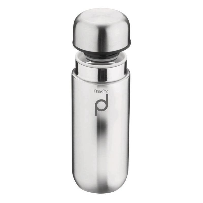 Grunwerg 200ml Drink Pod Insulated Flask - Stainless Steel