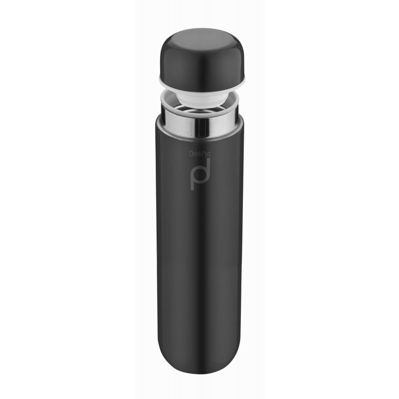 Grunwerg 300ml Drink Pod Insulated Flask - Black