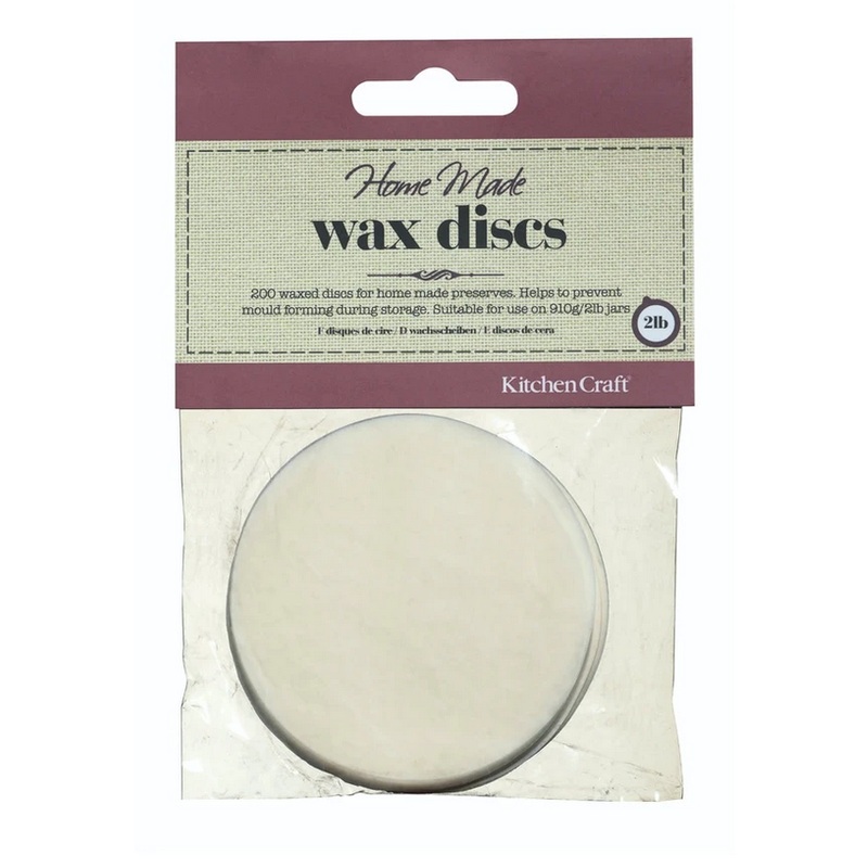 Home Made Set of 200 Waxed Circles - for 0.9kg Jars