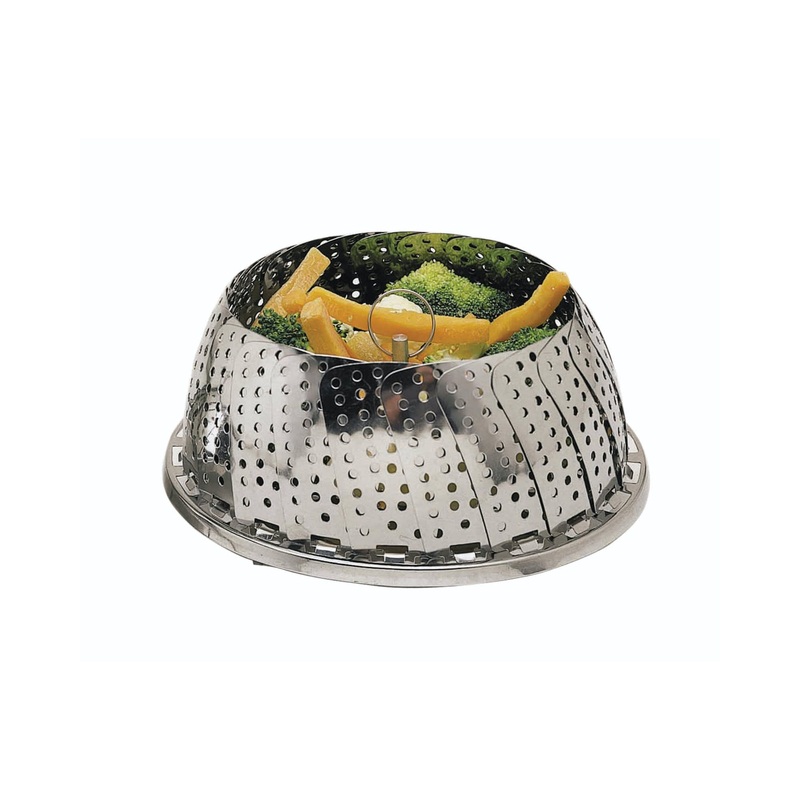 KitchenCraft Stainless Steel Collapsible Steaming Basket - 28cm