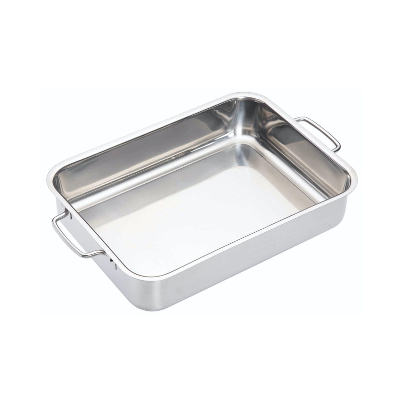 MasterClass Stainless Steel Heavy Duty Roasting Pan - 32cm