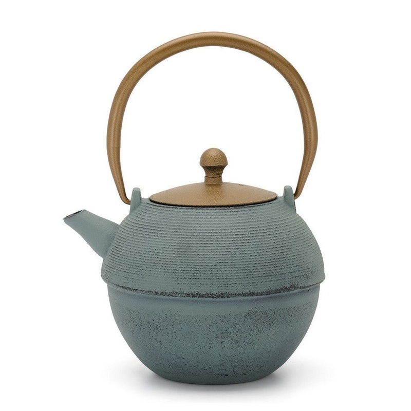 Bredemeijer Cast Iron Teapot Sakura, blue 1.2Ltr
