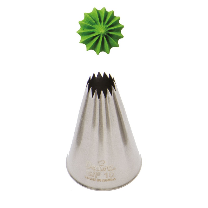 Decora French Star Nozzle - No 10