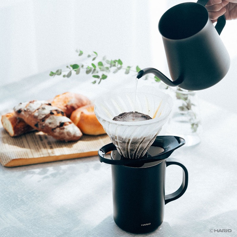 Hario Glass Coffee Dripper V60 02 - Black