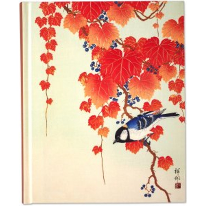 Large Journal - Bird and Red Ivy